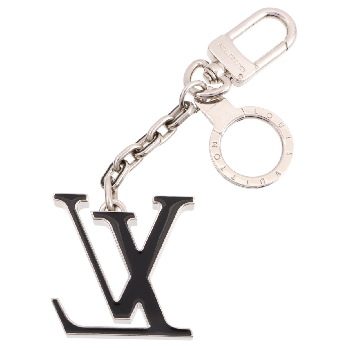 2011 Portes-Clés Initiales LV Silver/Black