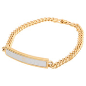Logo Plate Bracelet Gold