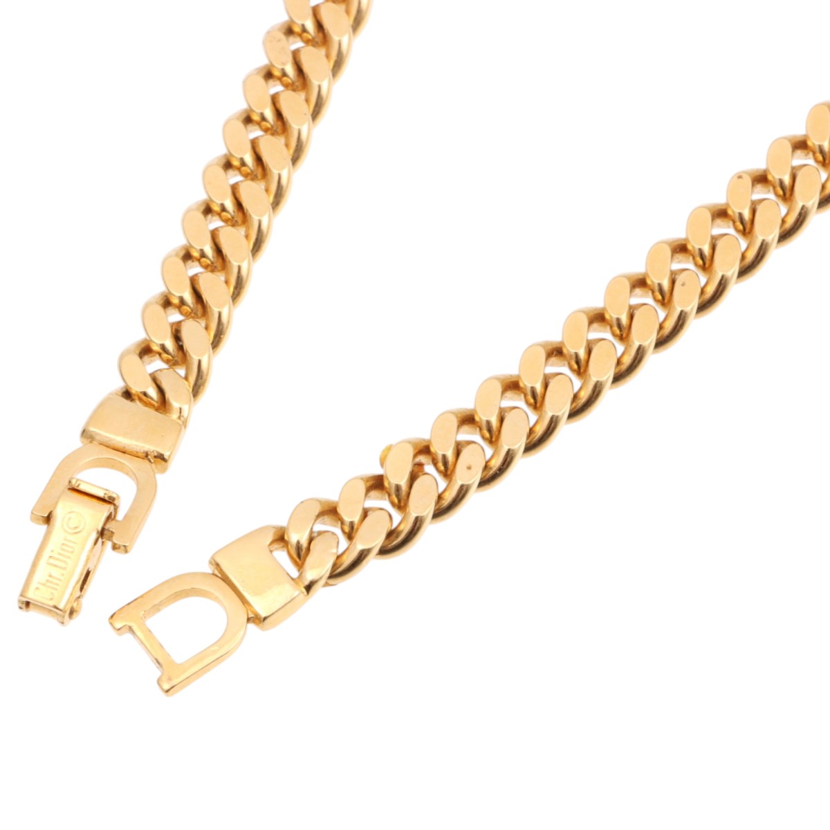 Logo Plate Bracelet Gold
