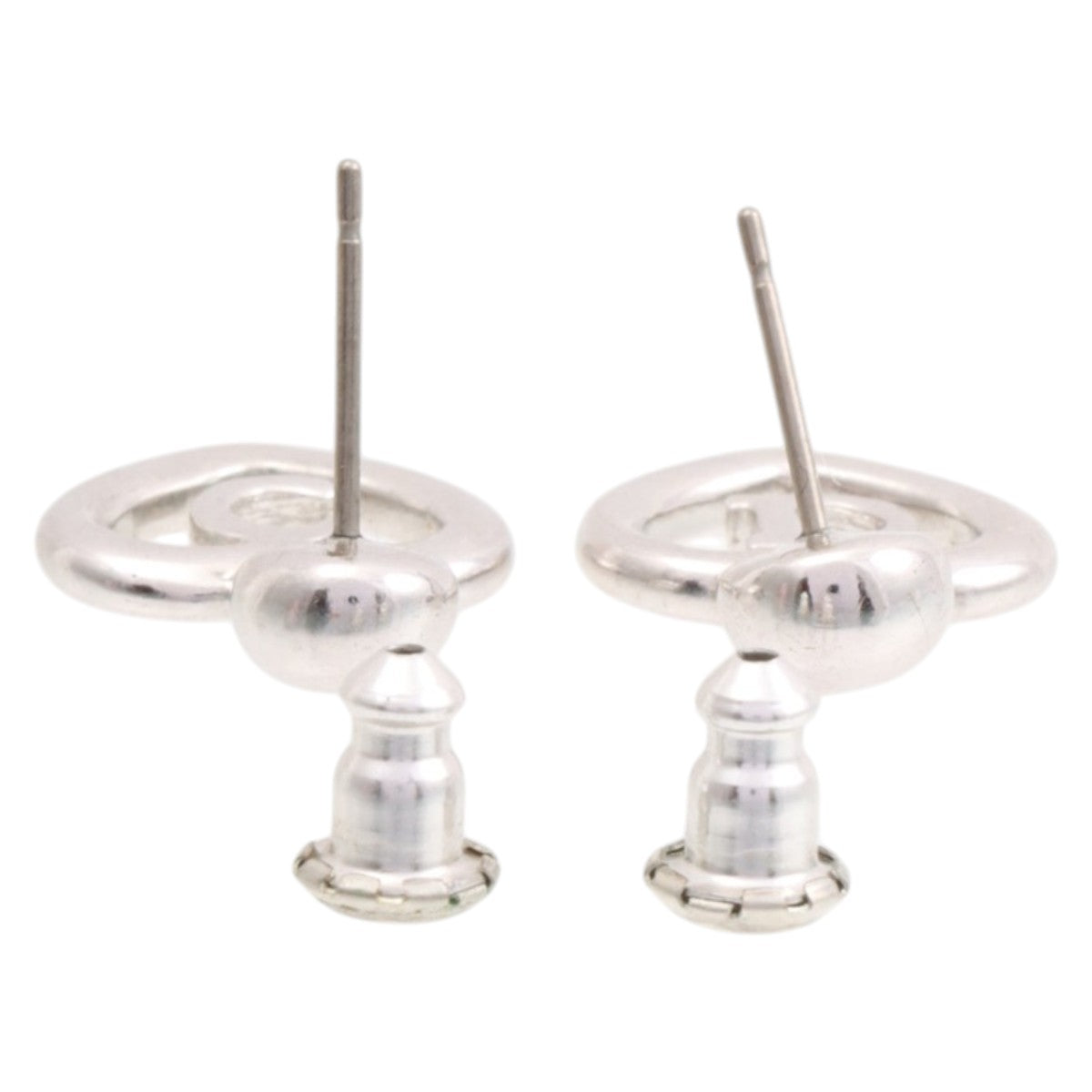 Heart Logo Swing Earrings Silver