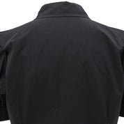 LOGO纽扣泡泡袖短袖衬衫 #40 黑色