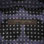 Geometric Pattern Long-Sleeve Shirt #42 Purple/Black