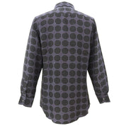 Geometric Pattern Long-Sleeve Shirt #42 Purple/Black
