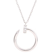 18K Juste un Clou necklace, white gold