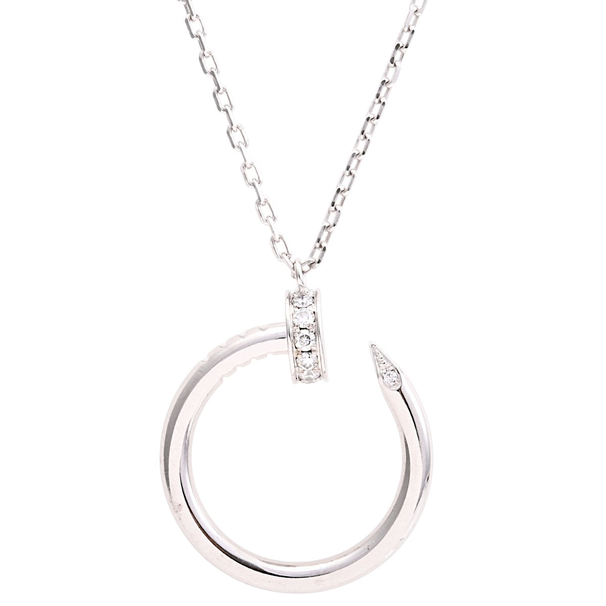 18K Juste un Clou necklace, white gold