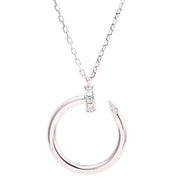 18K Juste un Clou necklace, white gold
