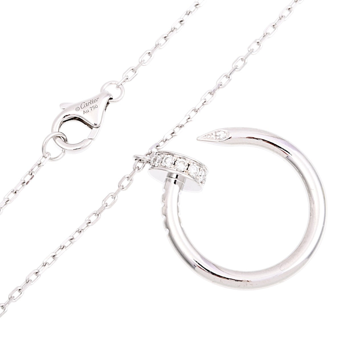 18K Juste un Clou necklace, white gold