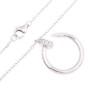 18K Juste un Clou necklace, white gold