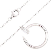 18K Juste un Clou necklace, white gold