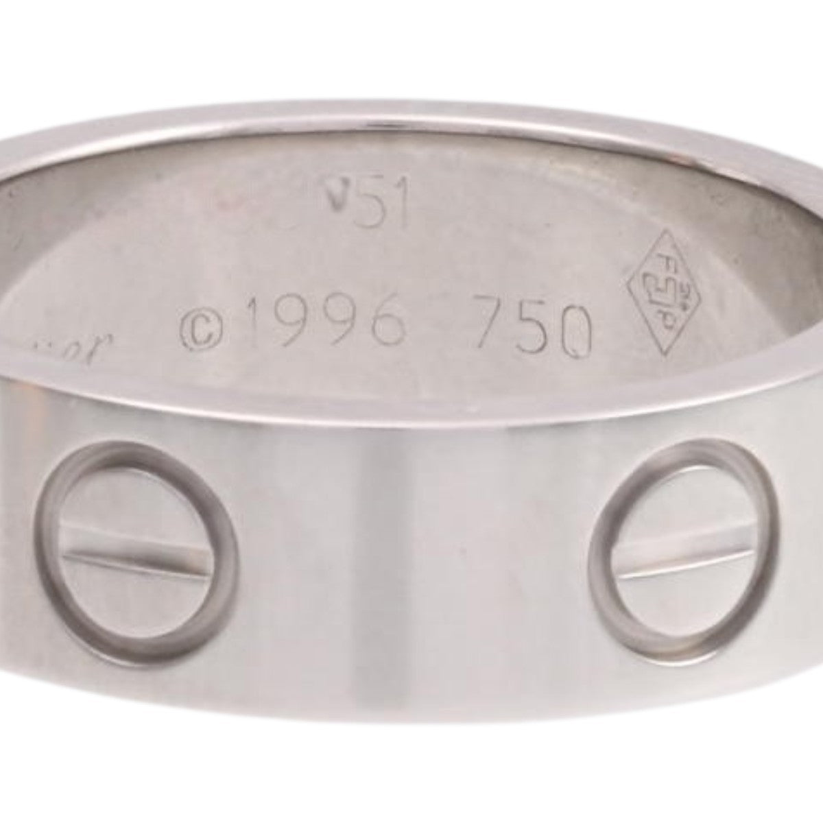 18K Love Ring #51 White Gold