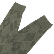 Logo Argyle Check Pattern Knit Top #S Khaki