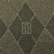 Logo Argyle Check Pattern Knit Top #S Khaki