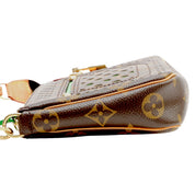 2006 Canvas Monogram Perforated Pochette Accessoires Brown/Vert