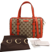 GG Canvas 2-Way Bag Beige/Orange