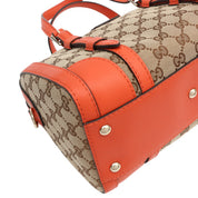 GG Canvas 2-Way Bag Beige/Orange