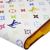 2013年产 Monogram Multicolore Portefeuille Insolite 钱夹 白色