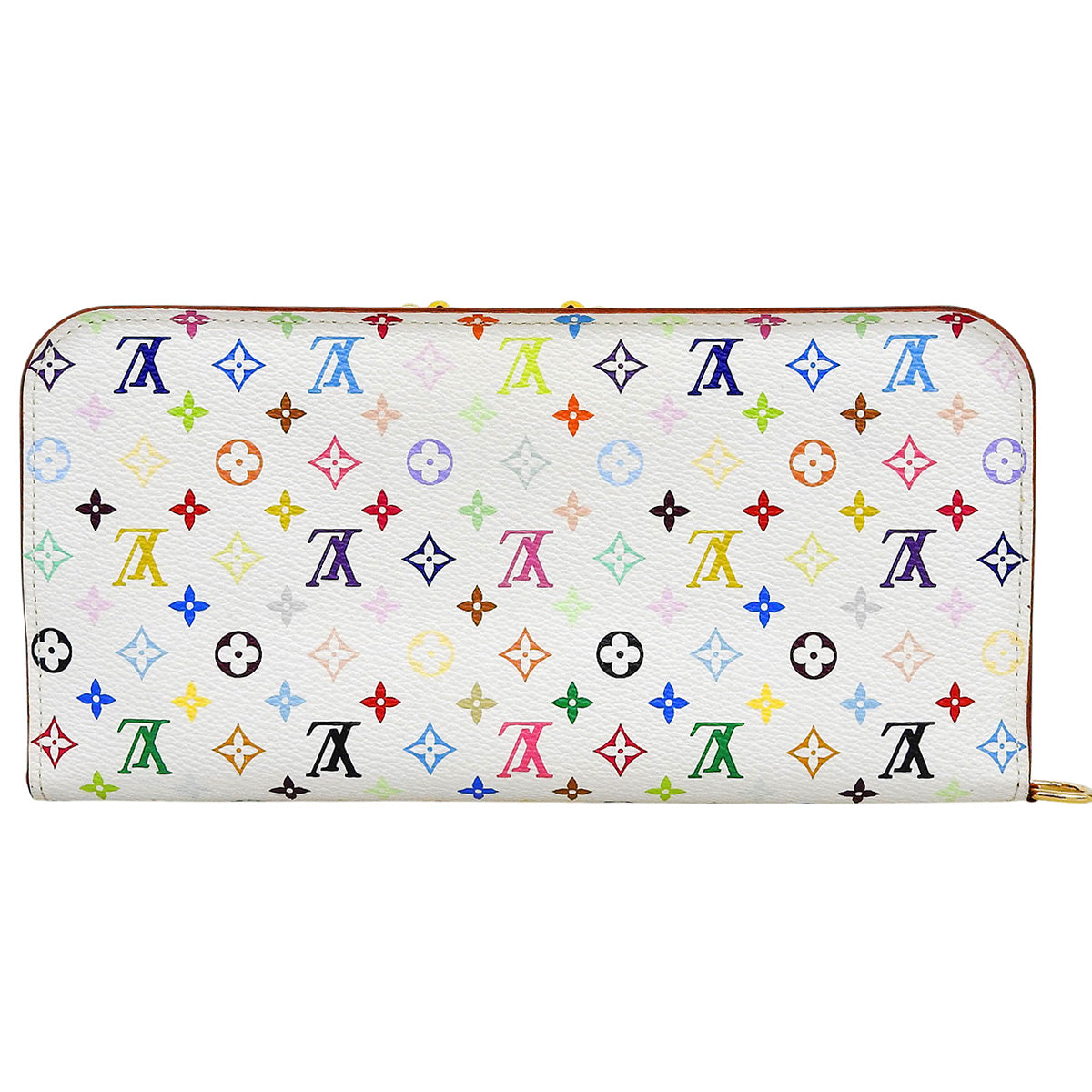 2013年产 Monogram Multicolore Portefeuille Insolite 钱夹 白色
