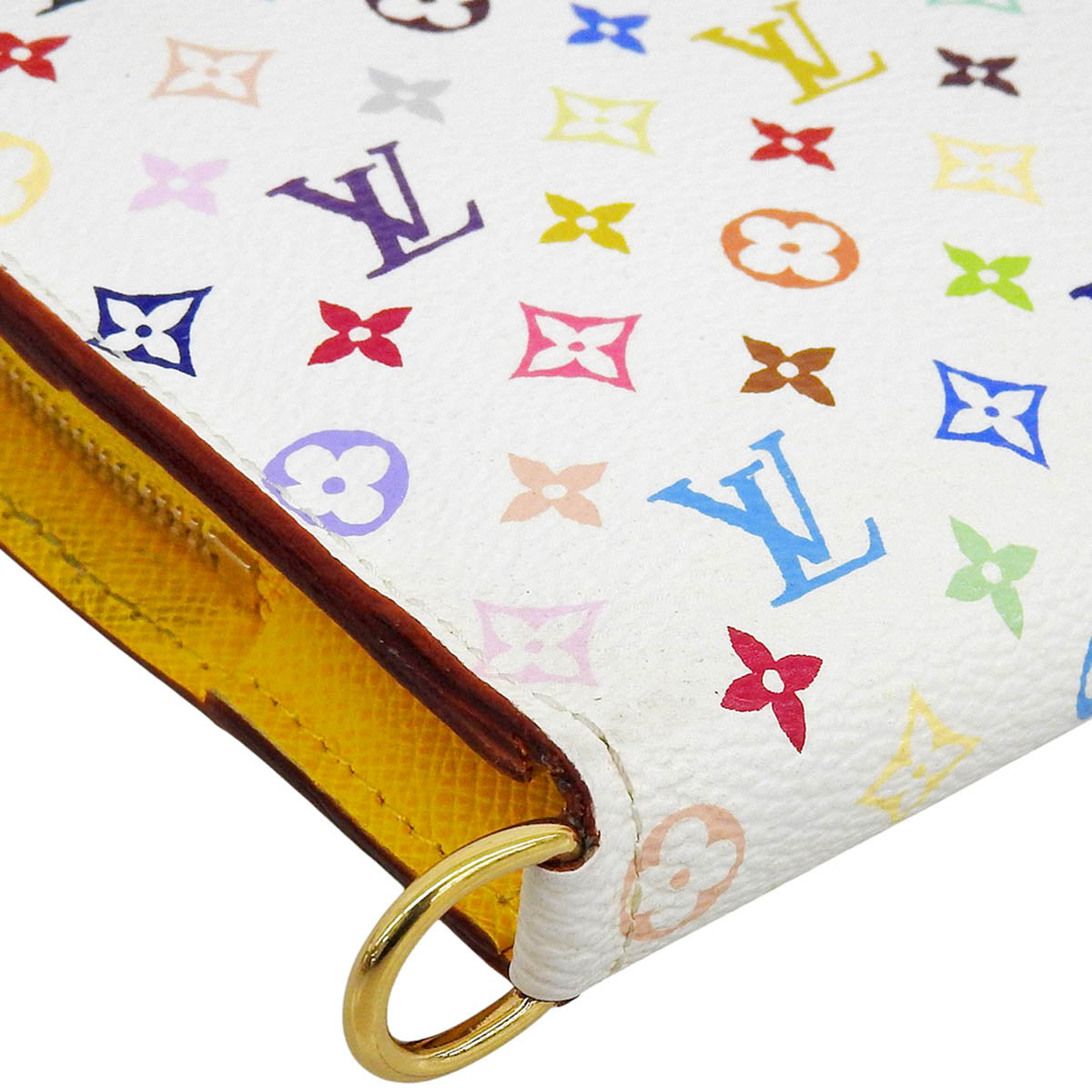 2013年产 Monogram Multicolore Portefeuille Insolite 钱夹 白色