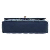 2017 Circa, Caviar Skin Classic Flap Chain Bag 25cm, Navy