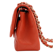 2018-ish Caviar Leather Classic Flap Chain Bag 30cm Orange