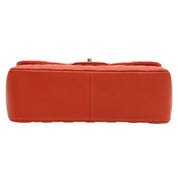 2018-ish Caviar Leather Classic Flap Chain Bag 30cm Orange