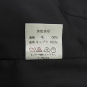 ウールロゴボタンテーラードジャケット ブラック