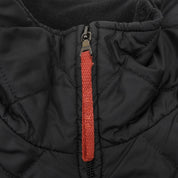 Quilted Zip-Up Vest #M Black