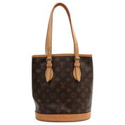 2006 Canvas Monogram Bucket PM, Brown