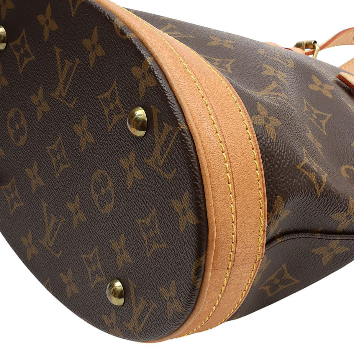 2006 Canvas Monogram Bucket PM, Brown