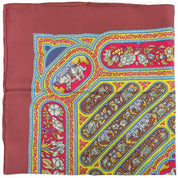 Carré 90 Karamdani Scarf Bordeaux/Multicolor