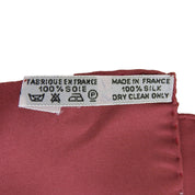 Carré 90 Karamdani Scarf Bordeaux/Multicolor