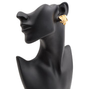 Belt Motif Earrings Gold