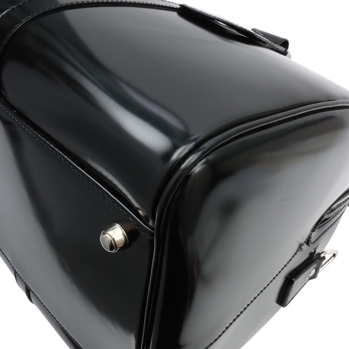 Patent Boston Bag Black