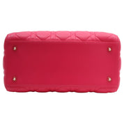 Lady Dior Cannage Stitch 2-Way Bag M Pink