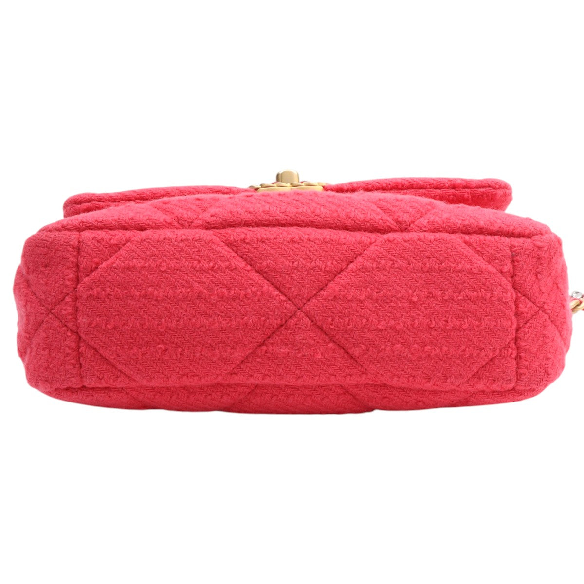 circa 2021 Wool Chanel 19 2-way Bag Pink