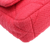 circa 2021 Wool Chanel 19 2-way Bag Pink