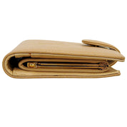 Circa 2003 caviar skin CC mark stitched wallet, beige