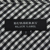 Gingham Check Pattern Shirt #2 Black/White