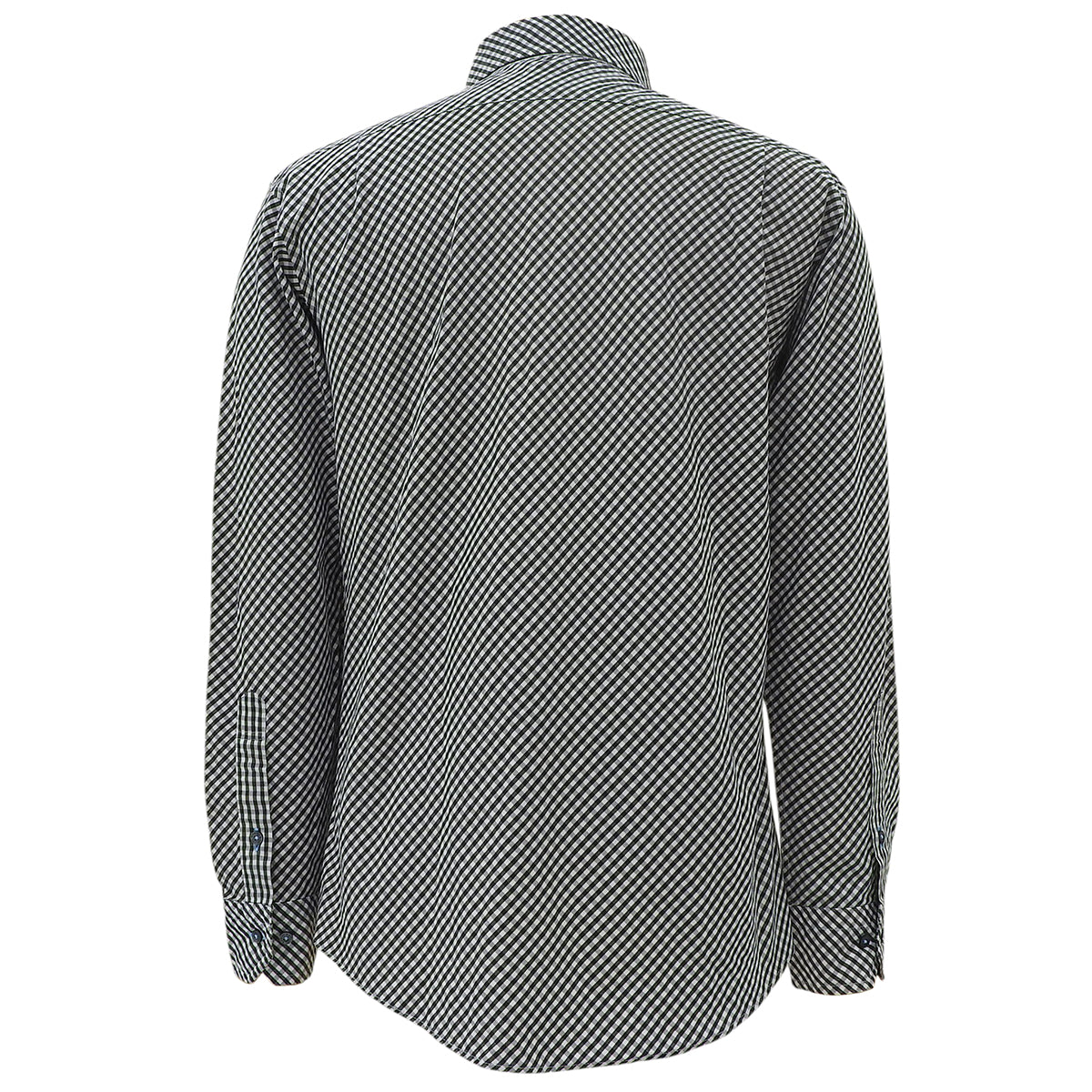 Gingham Check Pattern Shirt #2 Black/White