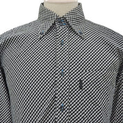 Gingham Check Pattern Shirt #2 Black/White