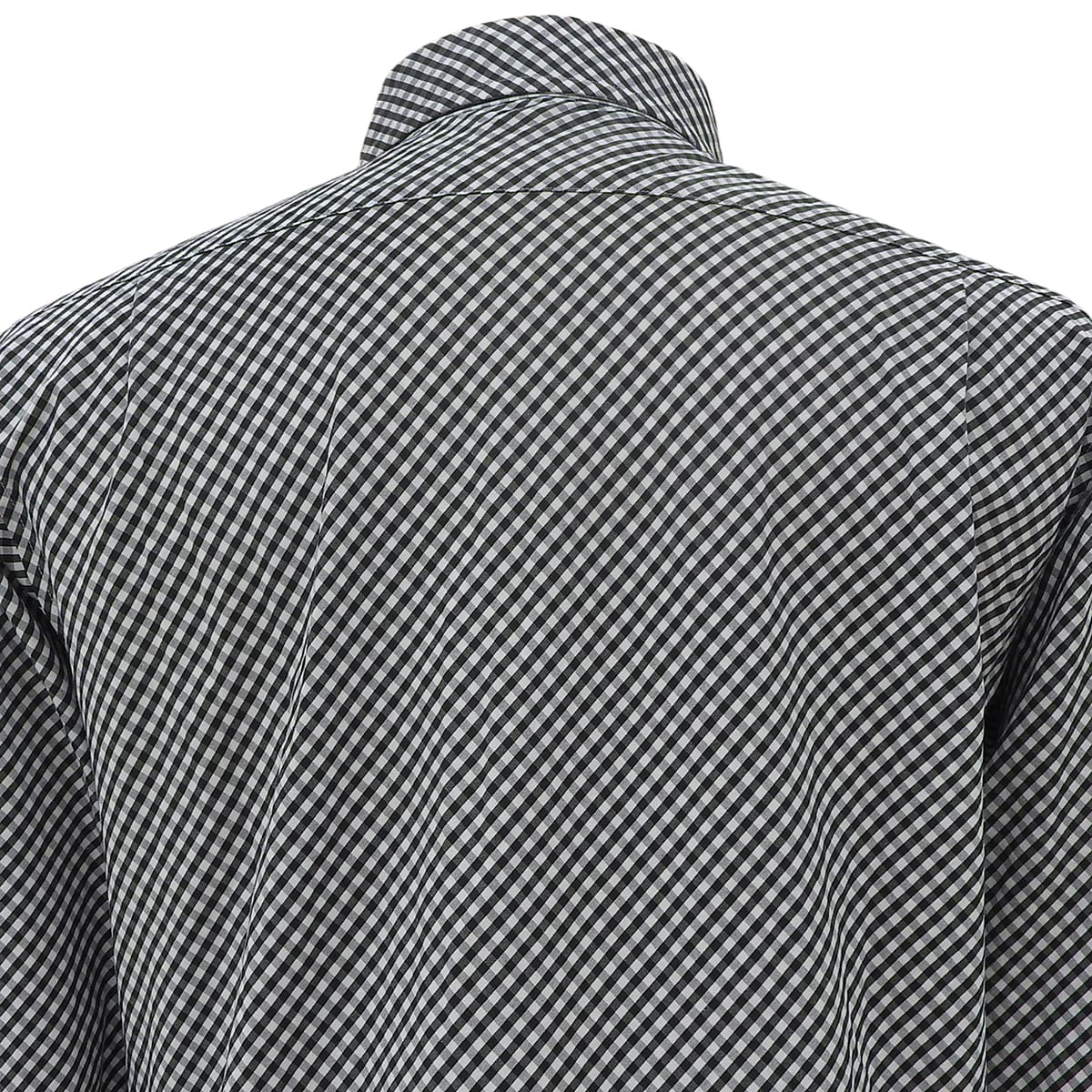 Gingham Check Pattern Shirt #2 Black/White