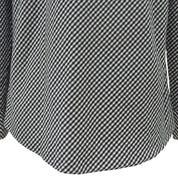 Gingham Check Pattern Shirt #2 Black/White