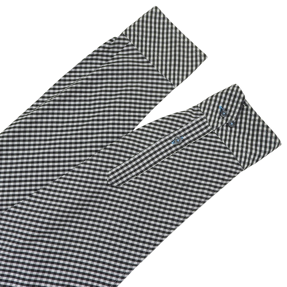 Gingham Check Pattern Shirt #2 Black/White