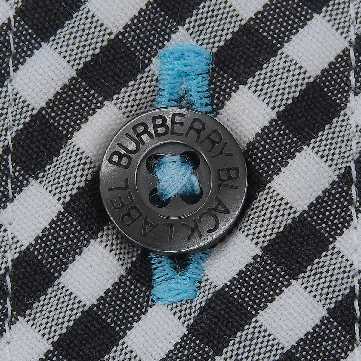 Gingham Check Pattern Shirt #2 Black/White