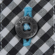 Gingham Check Pattern Shirt #2 Black/White