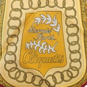 Carré 90 Cliquetis Scarf Bordeaux/White
