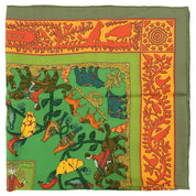 Carré 90 Early America Scarf Green/Multi