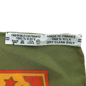 Carré 90 Early America Scarf Green/Multi