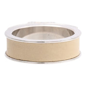 Kelly Scarf Ring 银色/象牙白