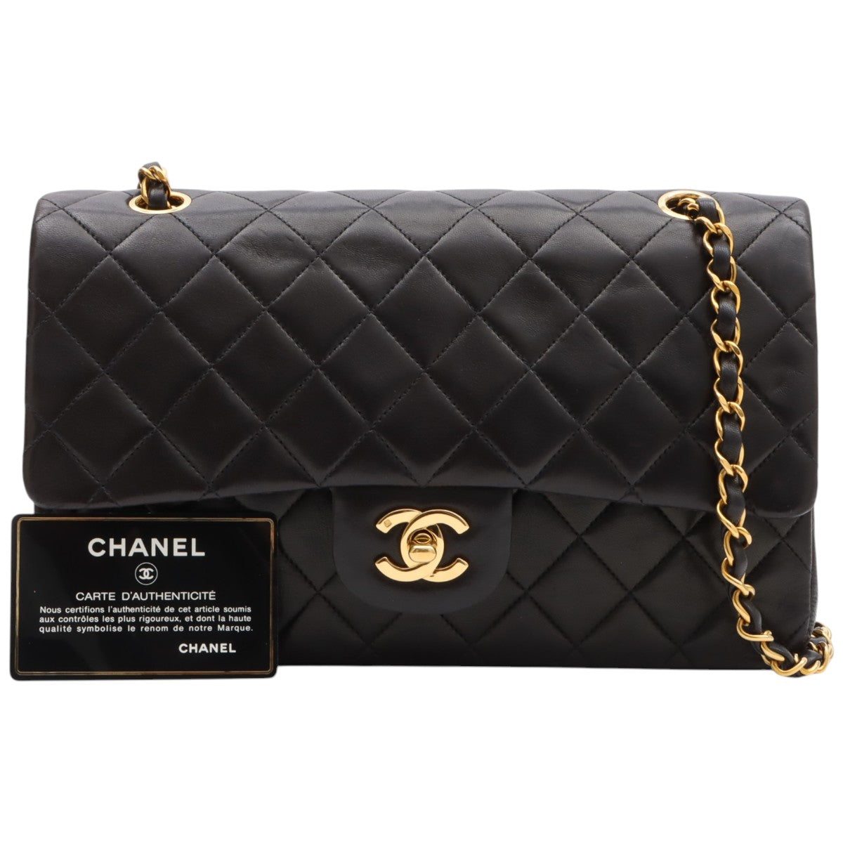 Circa 1992 Classic Flap Chain Bag 25cm Black